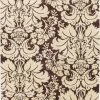 Well Woven 5'x7' Damask Toile Brown Transitional Rug