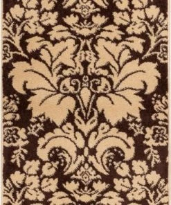 Well Woven 5'x7' Damask Toile Brown Transitional Rug