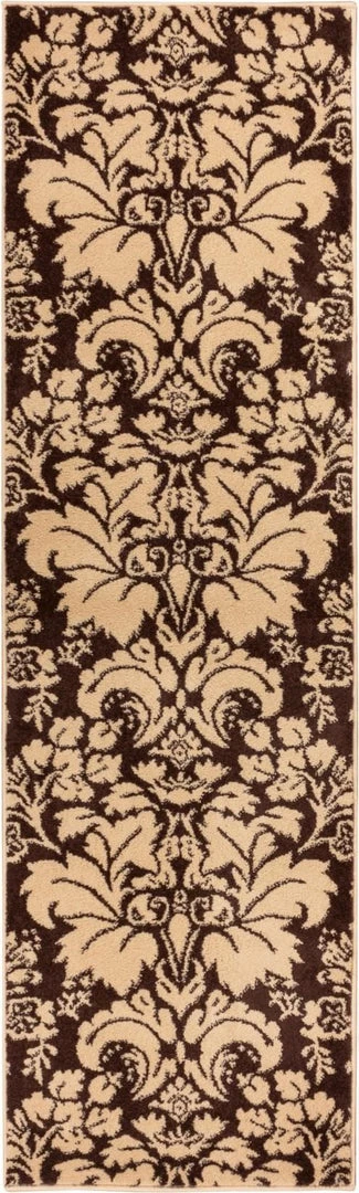Well Woven 5'x7' Damask Toile Brown Transitional Rug 2 Well Woven 5'x7' Damask Toile Brown Transitional Rug