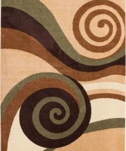 Well Woven Zugilly Green Modern Rug 5'3" X 7'3"