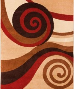 Well Woven Multi Color Zugilly Autumn Modern Rug 5'3" X 7'3"