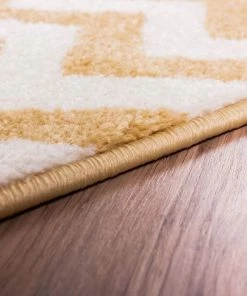 Well Woven 8'x11' Eli Chevron Gold Modern Rug