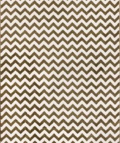 Well Woven Eli Chevron Green Modern Rug