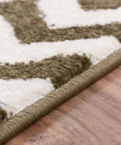 Well Woven Eli Chevron Green Modern Rug