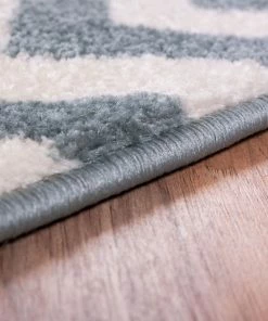 Well Woven Eli Chevron Light Blue Modern Rug