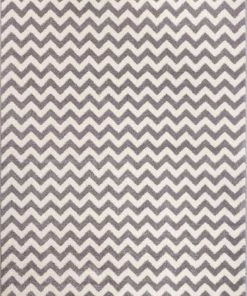 Well Woven Eli Chevron L. Grey Modern Rug