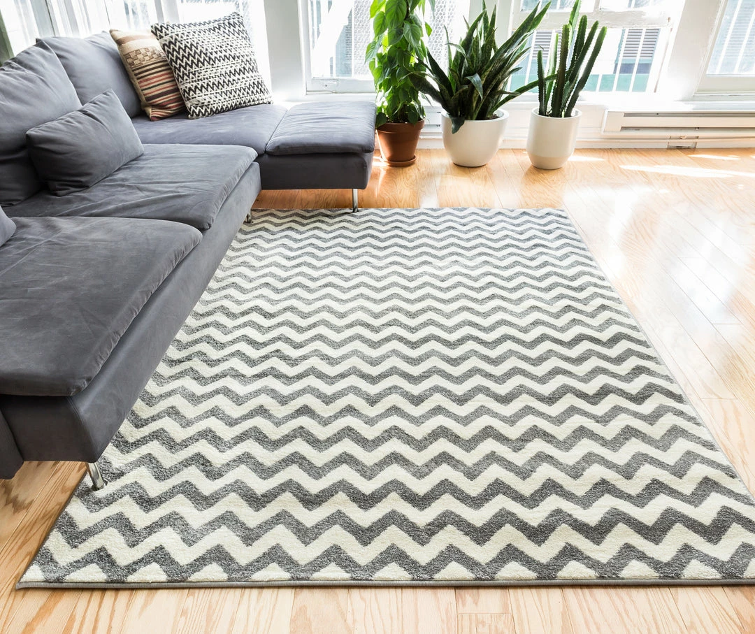 Well Woven Eli Chevron L. Grey Modern Rug 5 Well Woven Eli Chevron L. Grey Modern Rug
