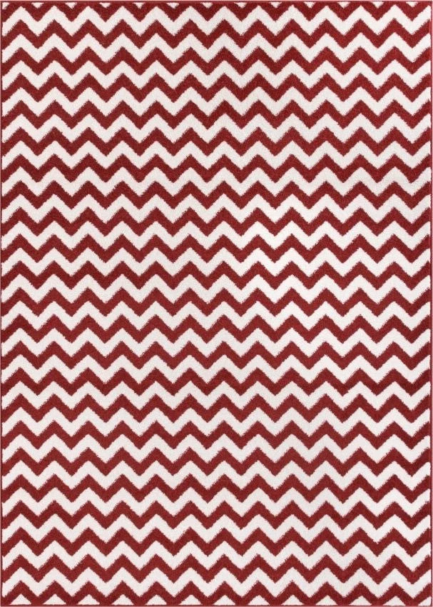 Well Woven Eli Chevron Rust Modern Rug 8'x11' 1 Well Woven Eli Chevron Rust Modern Rug 8'x11'