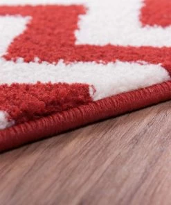 Well Woven Eli Chevron Rust Modern Rug 8'x11'