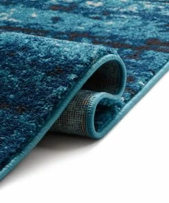 Well Woven Crosby Blue Modern Distressed Rug