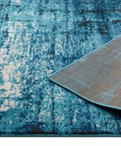 Well Woven Crosby Blue Modern Distressed Rug