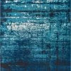 Well Woven Crosby Blue Modern Distressed Rug