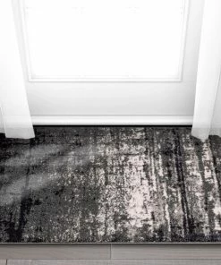 Well Woven Crosby Grey Modern Distressed Rug Global