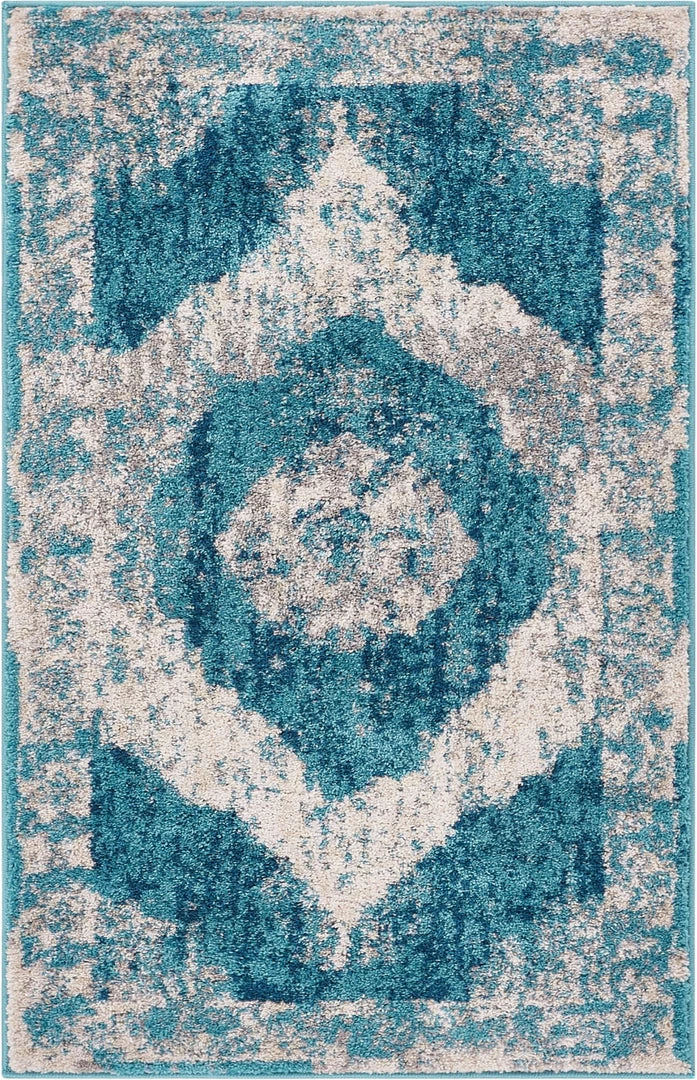 Well Woven Berkshire Blue Vintage Rug 1 Well Woven Berkshire Blue Vintage Rug