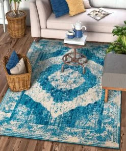 Well Woven Berkshire Blue Vintage Rug 12 Well Woven Berkshire Blue Vintage Rug