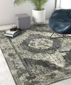 Well Woven Global Berkshire Grey Vintage Rug