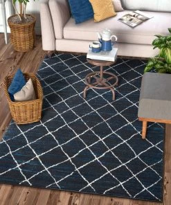 Well Woven Patagonia Royal Blue Modern Moroccan Rug
