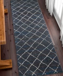 Well Woven Patagonia Royal Blue Modern Moroccan Rug