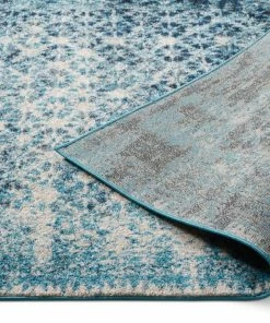 Well Woven Manchester Royal Blue Modern Distressed Rug