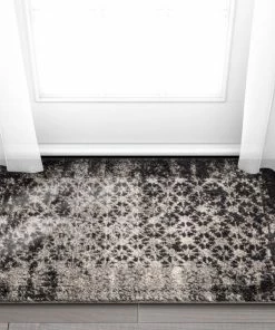 Well Woven Manchester Grey Modern Distressed Rug Global