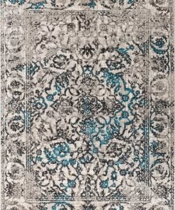 Well Woven Vintage Sheffield Blue Traditional Rug