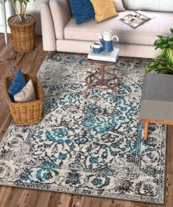 Well Woven Vintage Sheffield Blue Traditional Rug