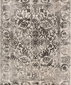 Well Woven Sheffield Grey Traditional Rug Vintage