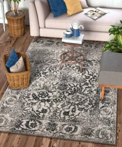 Well Woven Sheffield Grey Traditional Rug Vintage