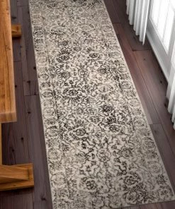 Well Woven Sheffield Grey Traditional Rug Vintage