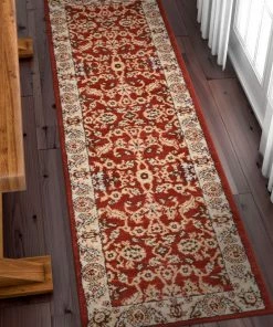 Well Woven Carleton Red Traditional Rug