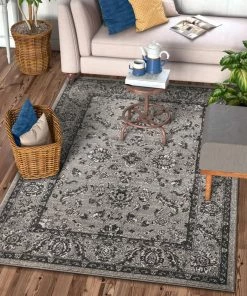 Well Woven Carleton Grey Traditional Rug