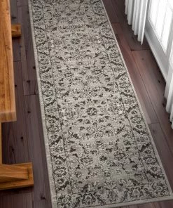 Well Woven Carleton Grey Traditional Rug