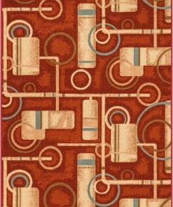 Well Woven Prescott Red Modern Non Slip Washable Rug 18 Well Woven Prescott Red Modern Non Slip Washable Rug