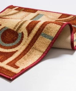 Well Woven Prescott Red Modern Non Slip Washable Rug 12 Well Woven Prescott Red Modern Non Slip Washable Rug