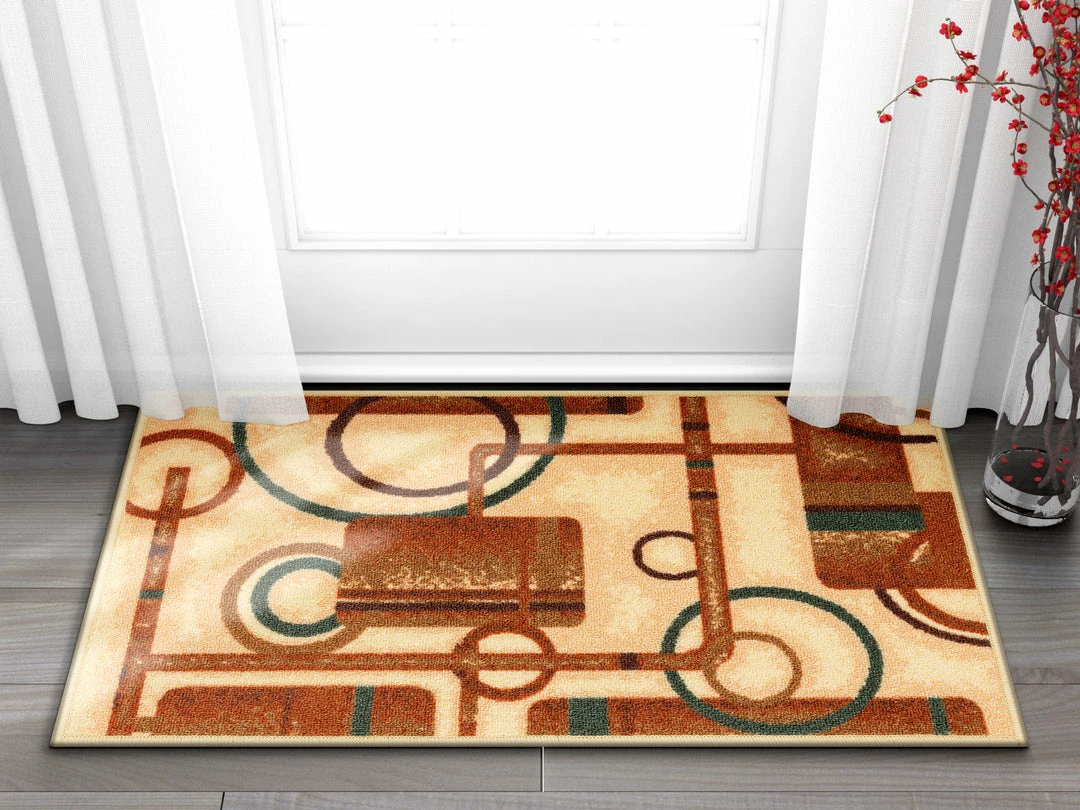 Well Woven Prescott Natural Geometric Non Slip Washable Rug 4 Well Woven Prescott Natural Geometric Non Slip Washable Rug