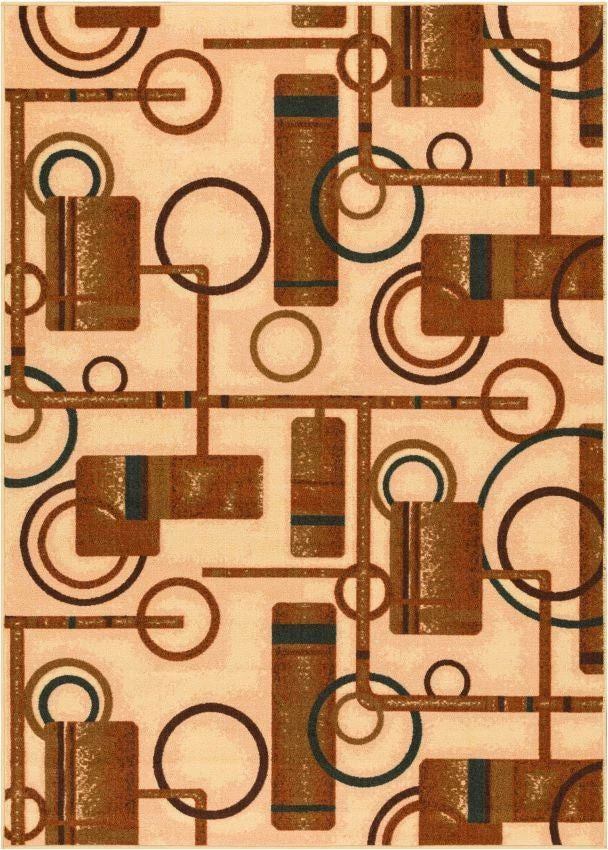 Well Woven Prescott Natural Geometric Non Slip Washable Rug 1 Well Woven Prescott Natural Geometric Non Slip Washable Rug