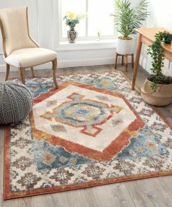 Well Woven Global Finella Southwestern Vintage Terra Rug