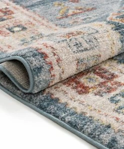 Well Woven Keeva Tribal Vintage Blue Rug Global 12 Well Woven Keeva Tribal Vintage Blue Rug Global