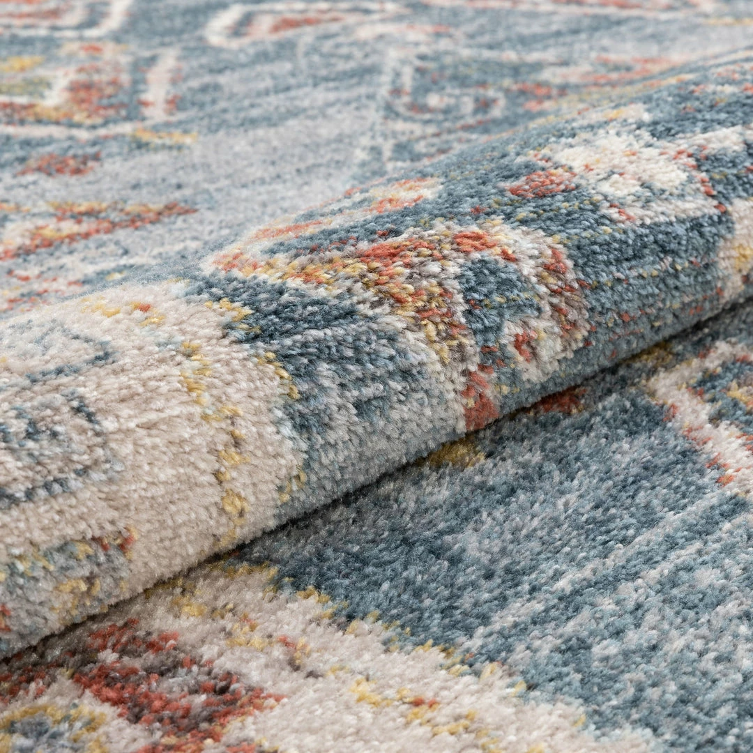 Well Woven Keeva Tribal Vintage Blue Rug Global 5 Well Woven Keeva Tribal Vintage Blue Rug Global