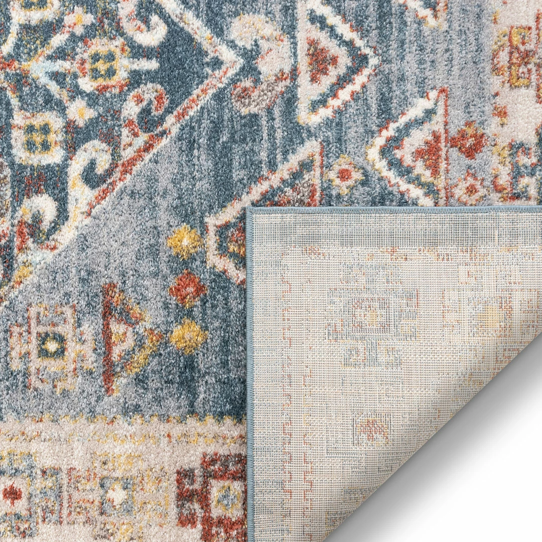 Well Woven Keeva Tribal Vintage Blue Rug Global 3 Well Woven Keeva Tribal Vintage Blue Rug Global