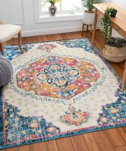 Well Woven Branna Vintage Bohemian Fuschia Rug Global