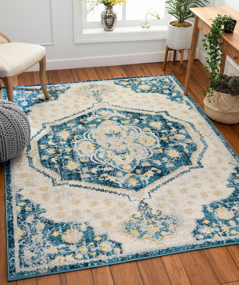 Well Woven Branna Vintage Bohemian Blue Rug 2 Well Woven Branna Vintage Bohemian Blue Rug