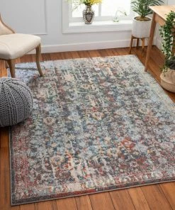 Well Woven Lyric Vintage Bohemian Blue Rug Global
