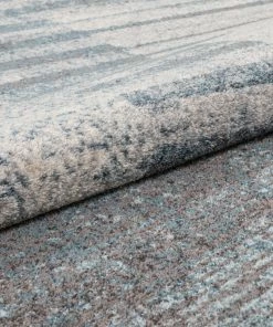 Well Woven Laken Geometric Distressed Grey Rug