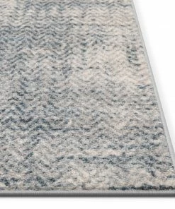 Well Woven Laken Geometric Distressed Grey Rug