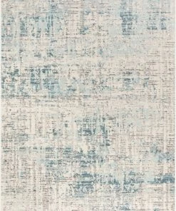 Well Woven Tate Abstract Vintage Distressed Blue Rug