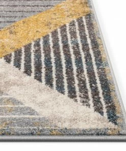 Well Woven Global Jacey Geometric Distressed Grey Rug