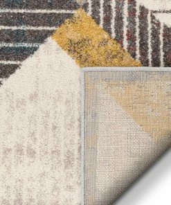 Well Woven Global Jacey Geometric Distressed Grey Rug