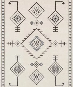 Well Woven Azra Tribal Medallion Ivory Rug