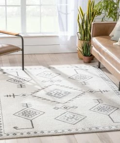 Well Woven Azra Tribal Medallion Ivory Rug